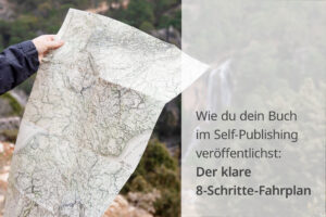 Person hält Landkarte – Symbol für Fahrplan Buch veröffentlichen im Self-Publishing